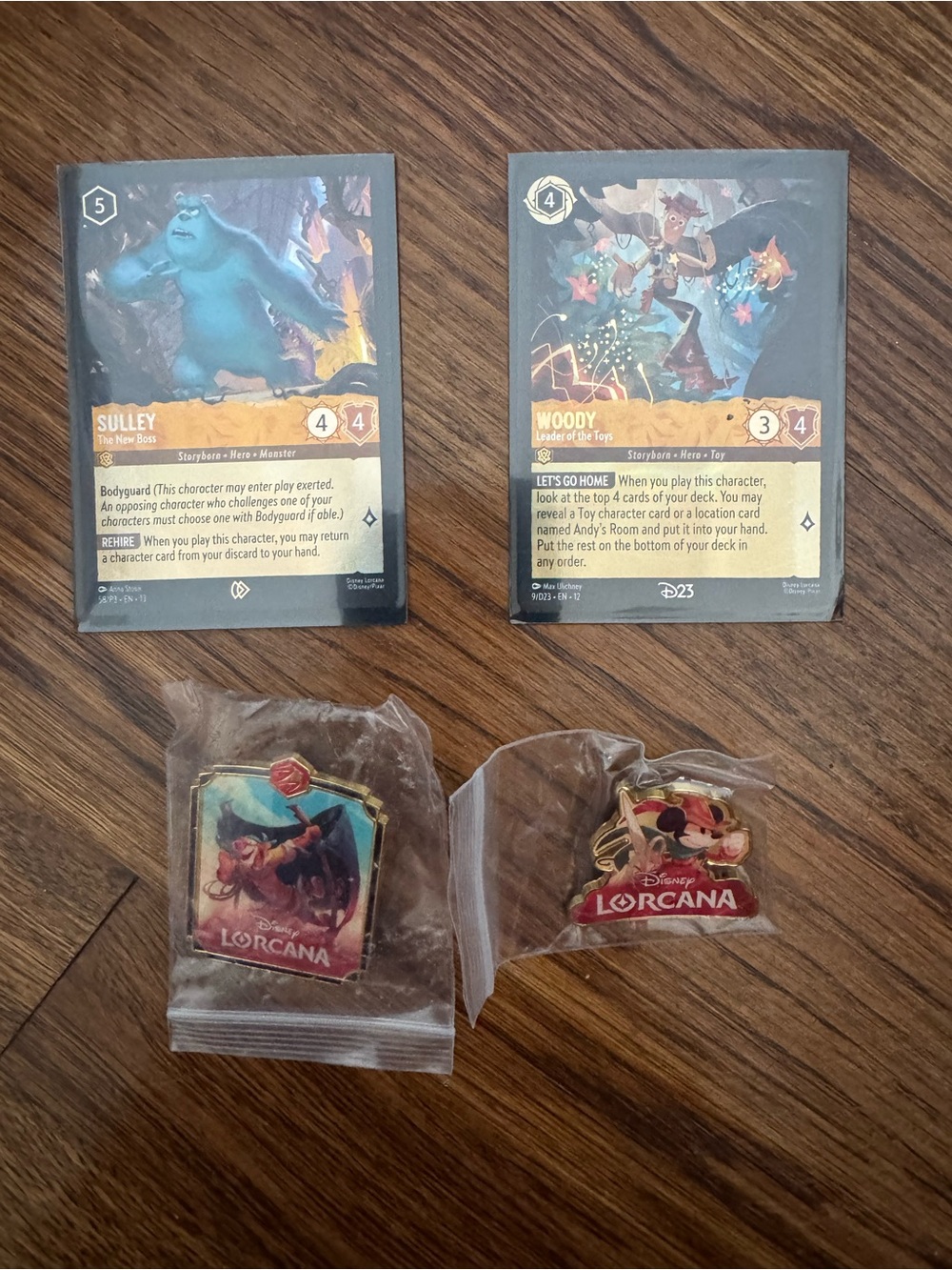 Ravensburger Lorcana Trading Promo Cards and Pins from 2026 D23 Expo
